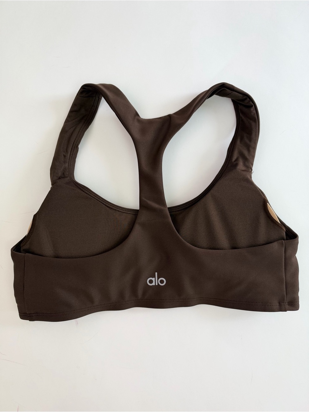 Alo Yoga Racerback Sports Bra Brown Size S